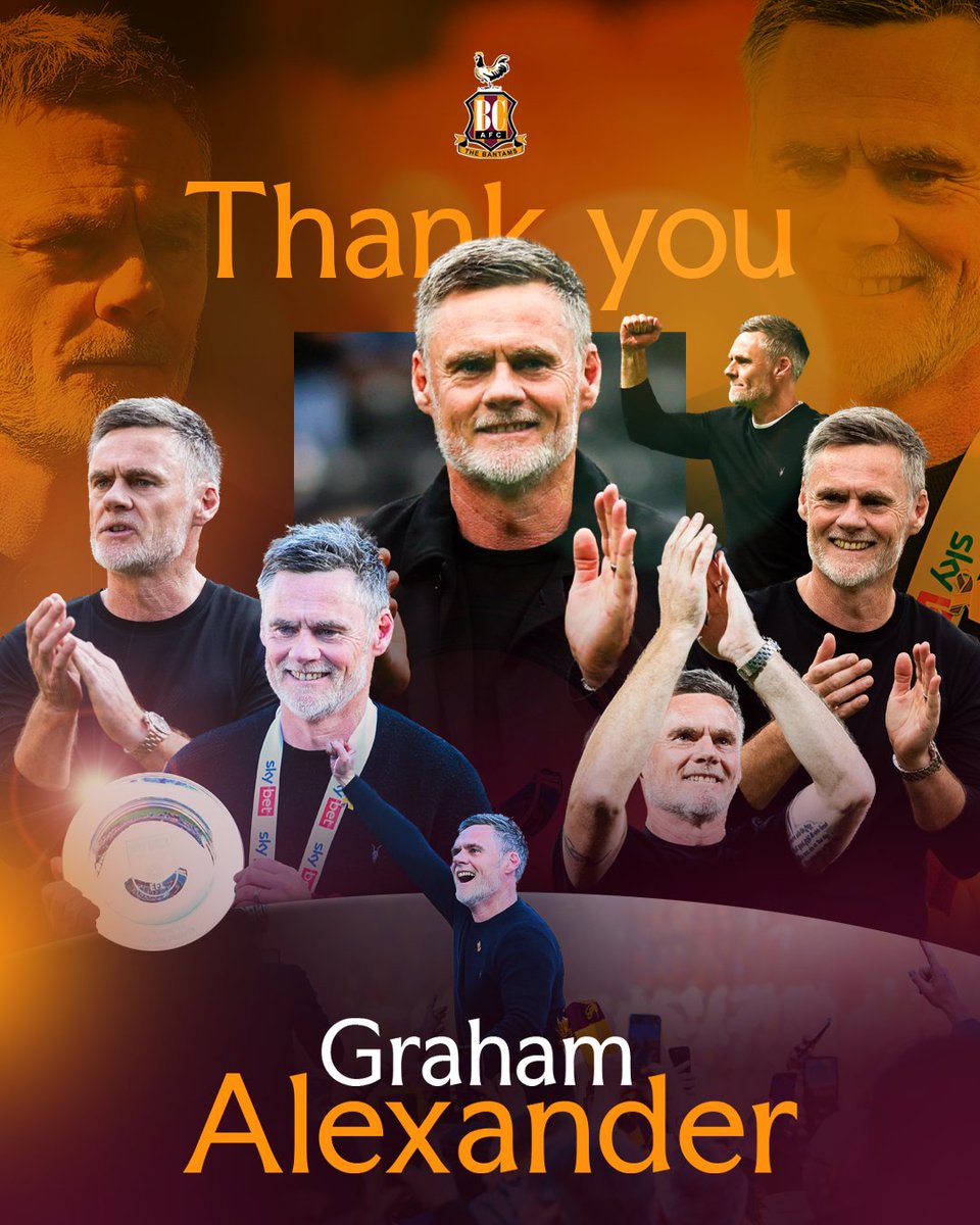 officialbantams's tweet photo. Graham Alexander has left the club to take up the vacant managerial position at Preston North End, with assistant manager Chris Lucketti joining him at Deepdale.

We would like to place on record our thanks to Graham and Chris for their services to our club and wish them the very best for the future.

Read ➡️ https://t.co/xIOIz7JS4P

#BCAFC