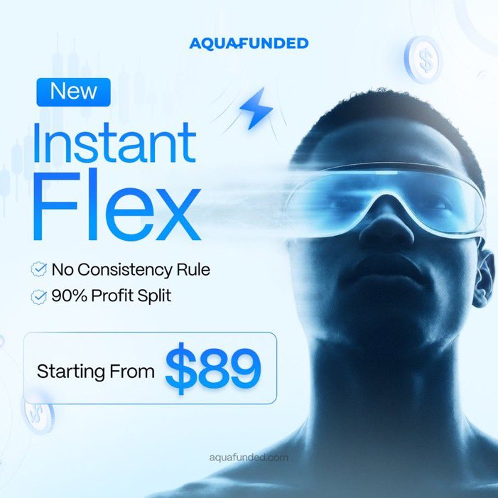 sparow_fx's tweet photo. Traders who hate consistency rules, this one deserves your attention 👀
Instant Flex → No Consistency Rule → 90% Profit Split → from $89. 🔥
Get Flex Now: https://t.co/L5JqOAySiC https://t.co/2yoBsjqR9Z