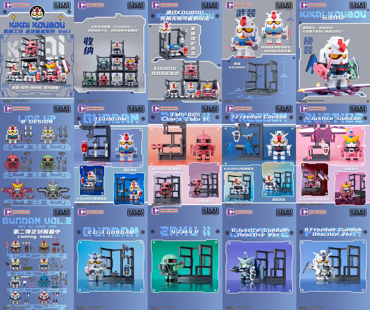 figsoku_r's tweet photo. 【機動戦士ガンダム】新シリーズ「KIKAI KOUBOU  機動戦士ガンダム Vol.1」トレイフィグ

【発売決定】
価格79元（約1,853円）
2026年11月発売予定
https://t.co/IGQLGBheLd https://t.co/sJOTOWnfrV