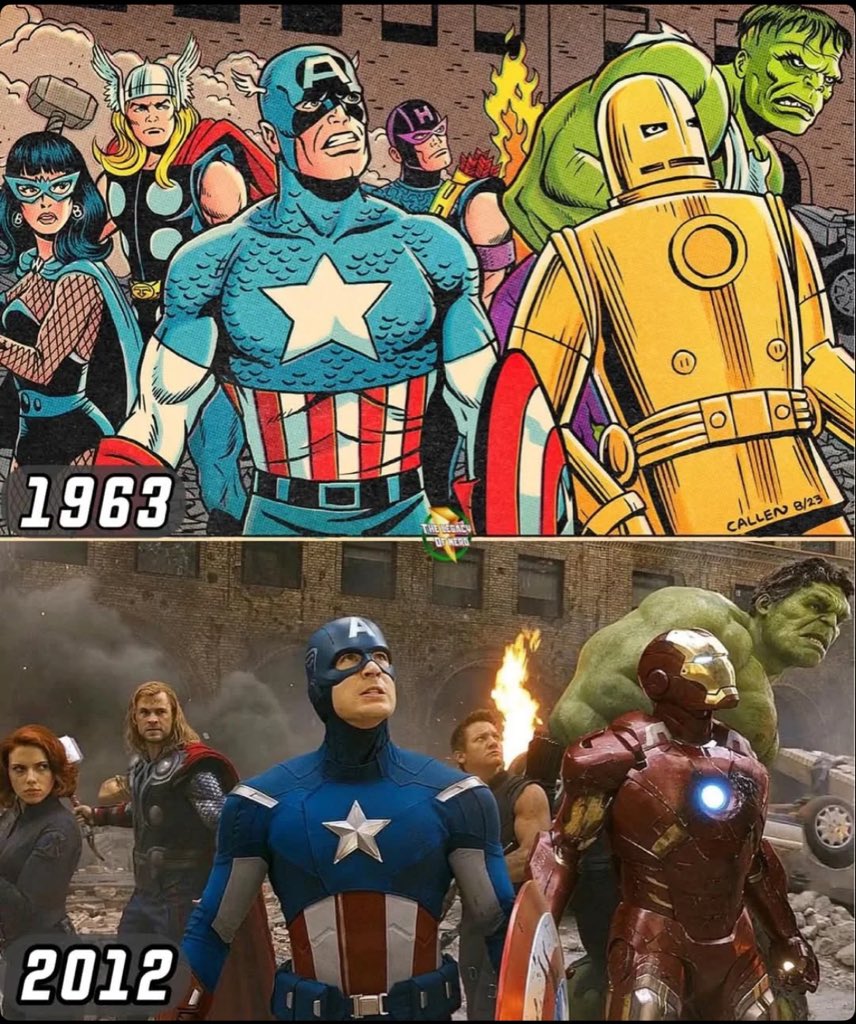 caty_komal's tweet photo. Comic vs reality feat avengers https://t.co/eJ4SONiS75