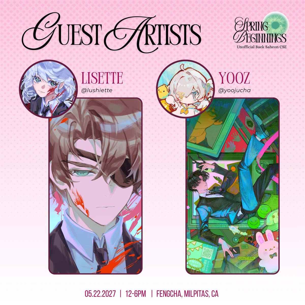 BSHspringbegins's tweet photo. GUESTS INTRODUCTION! °❀.ೃ࿔    

Such lovely strokes and shine! All thanks to the wondrous @lushiette and @yoojucha for their dedication to the craft of festivals! With them, the celebration is sure to sparkle like lanterns.

#괴담출근 #GSGW #GDCG https://t.co/2tztqpbPmC