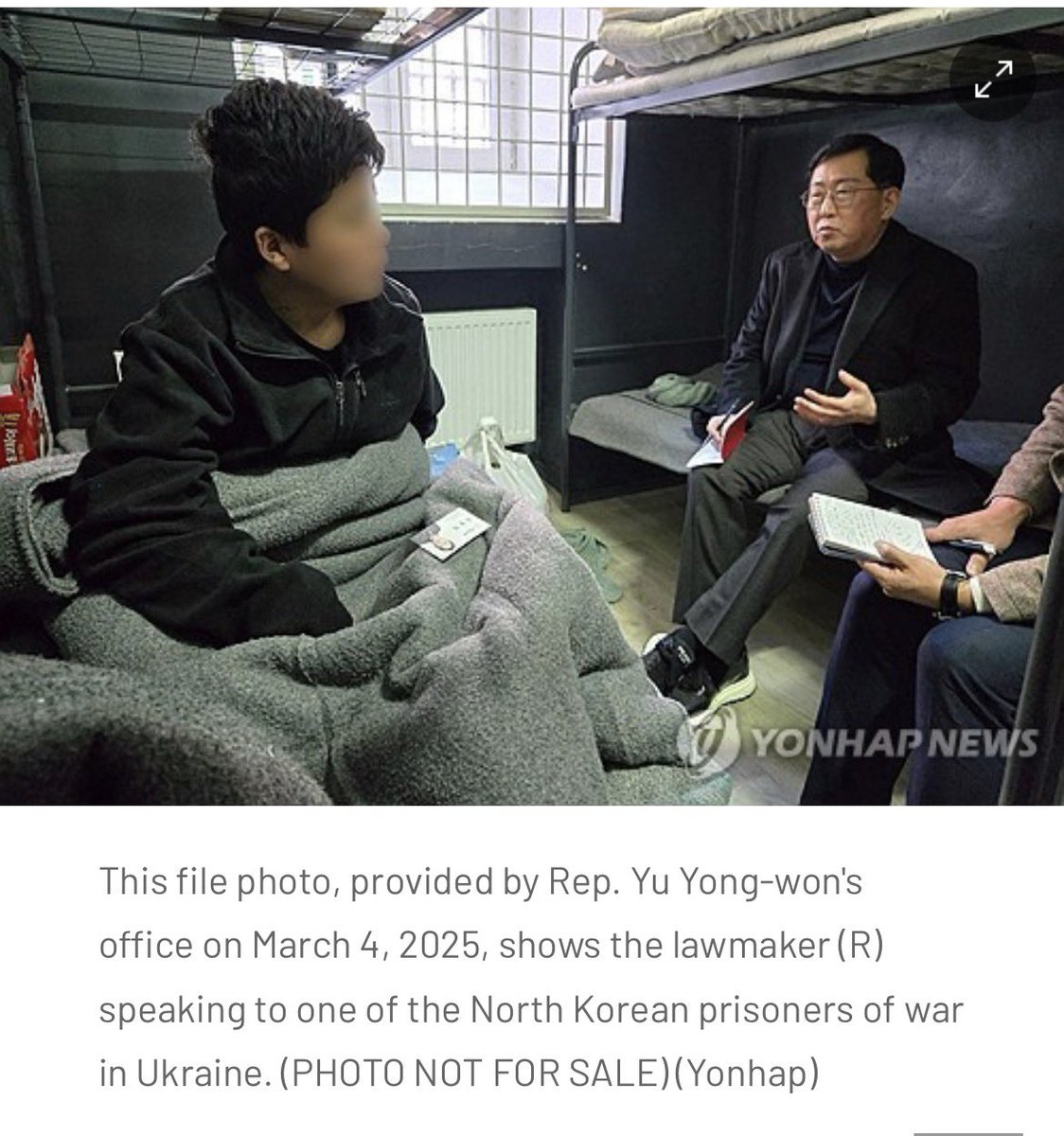 golub's tweet photo. @withkimbyungjoo South Korea publicly asked that North Korean nationals be handed over to them last year, when the first POWs were captured, and now they demand an apology for doing exactly that. https://t.co/VntroRoGIj