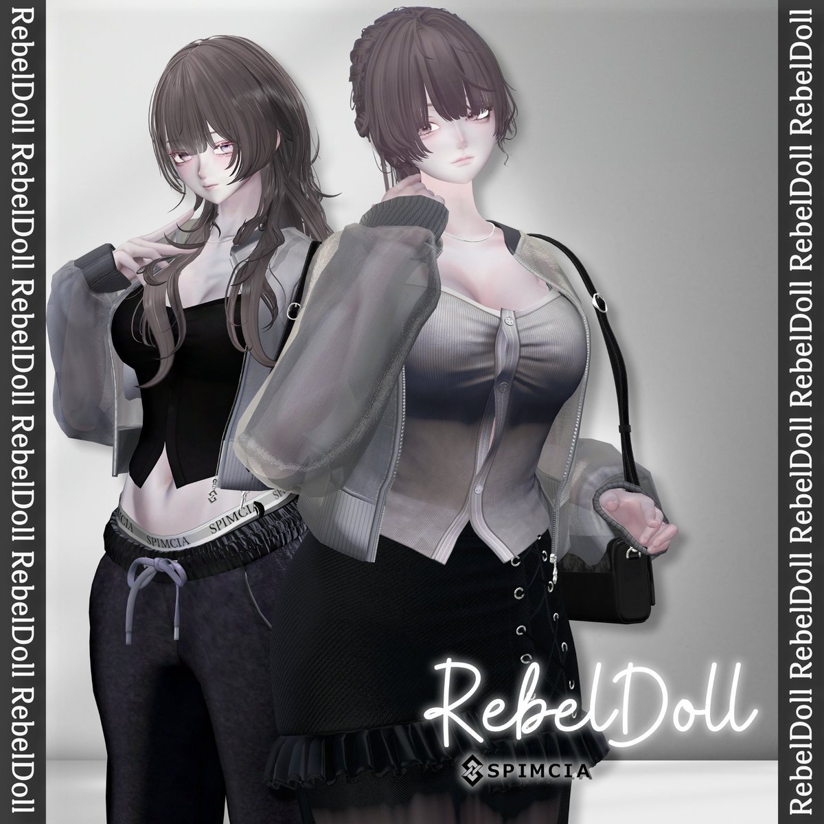 spimcia's tweet photo. 🎁新作リリース &amp; RPキャンペーン🎁

「RebelDoll」
本日17:00より販売開始 🌙✨

発売記念RPキャンペーン開催

▼参加方法
・フォロー
・この投稿をRP

▼当選
3名様
＋商品ページ♥200ごとに1名追加

セールは2週間限定 ✦

#VRChat #3D衣装 #BOOTH #booth_pm #SPIMCIA https://t.co/SiOqCGNZiL