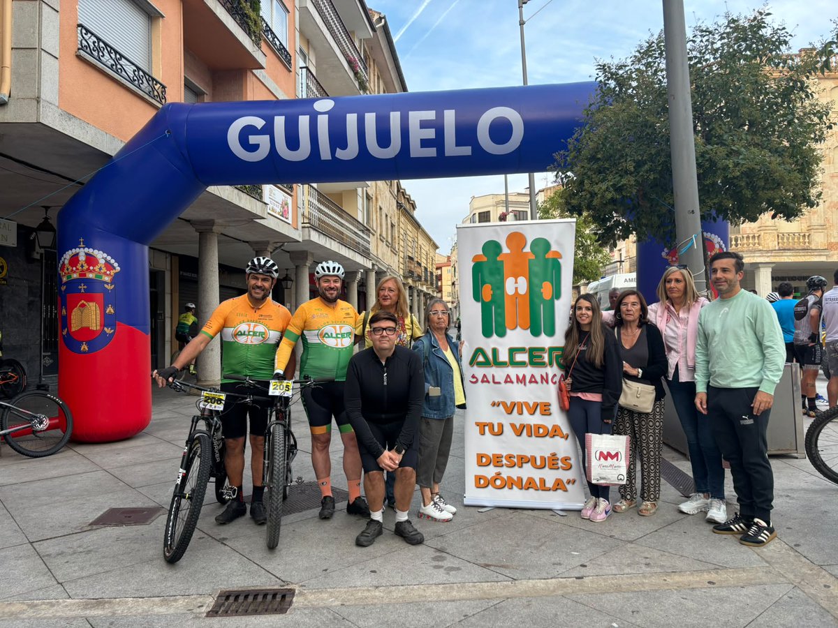 alcersalamanca's tweet photo. #JamountainBike #Guijuelo 2026
Gracias @AytoGuijuelo, @patabrava, @celiartudero, #AmbulanciasRodrigo, @PoliciaLocal, CD ALCER. Salamanca, #voluntarios:as, participantes.
Vuestra implicación y #generosidad contribuyen a que personas con #enfermedadRenal tengan #calidadDeVida. https://t.co/wS8B5XjZpL