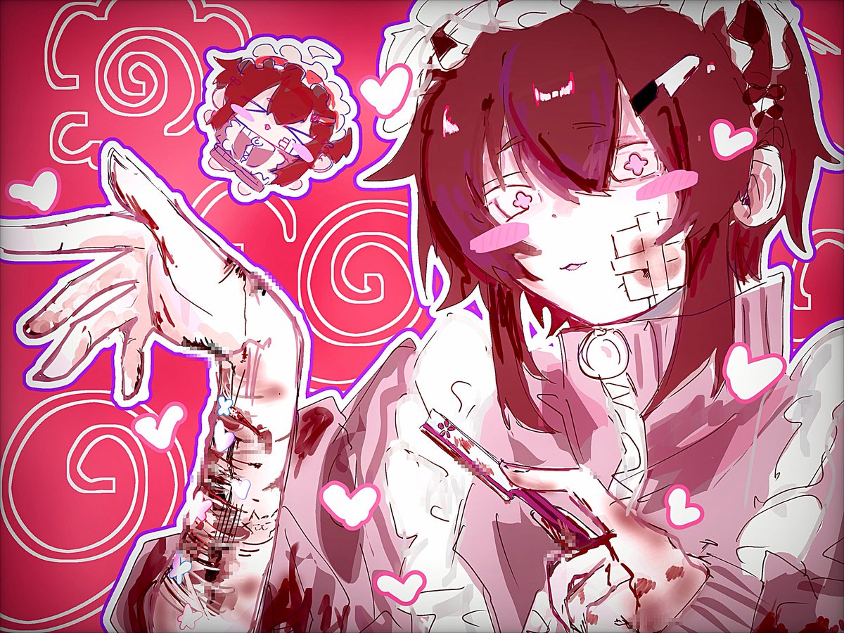 noyou___iiii's tweet photo. 🔪の時間だよー
 #イラスト  #創作 https://t.co/dMrJ3jEBAw