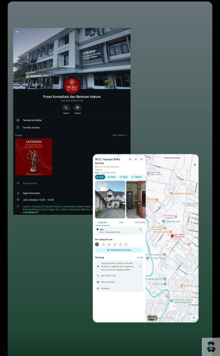 UGM_FESS's tweet photo. kalian yang korban ks perlu bantuan hukum bisa ke pusat bantuan hukum dari fh ugm atau ke wcc itu di maps ada nomer aslinya, wcc 11 12 sama kayak ppa ugm_fess
https://t.co/vsCrwXbnGE https://t.co/OpuKC83Tpk