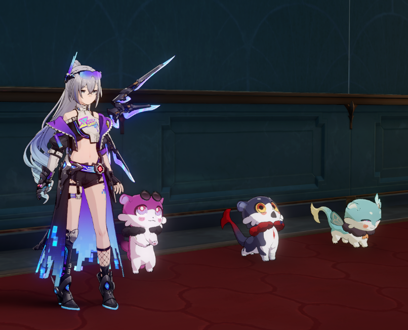 AbyssalEndr's tweet photo. Silver Wolf and her hunterlings https://t.co/QNTXVw3Yk5