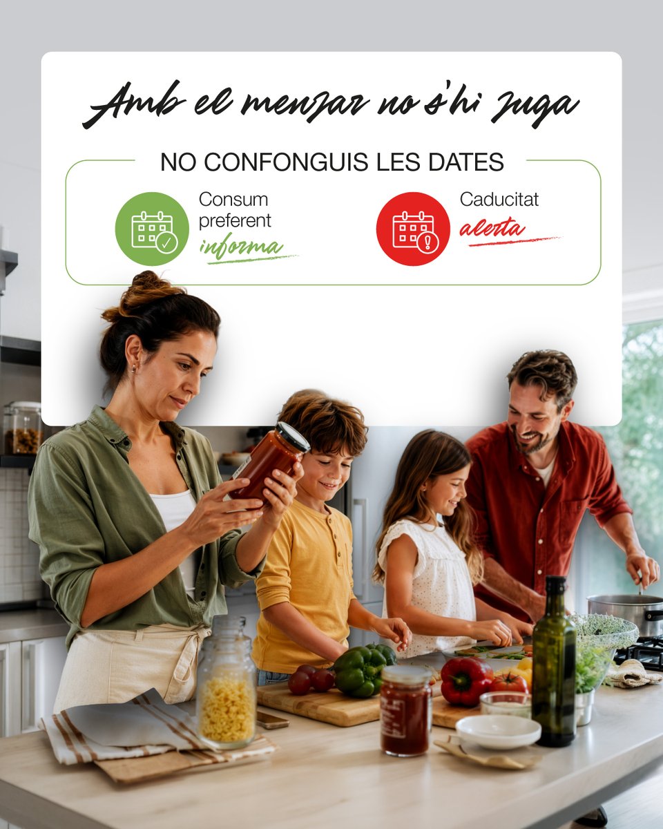 caprabo's tweet photo. 🧐 Consum preferent o data de caducitat? No és el mateix!
Saber diferenciar-les ens ajuda a aprofitar millor els aliments i evitar el malbaratament. 💚🌱
👉 Guarda aquest post i consulta’l quan tinguis dubtes! https://t.co/xgYtyGdoJS