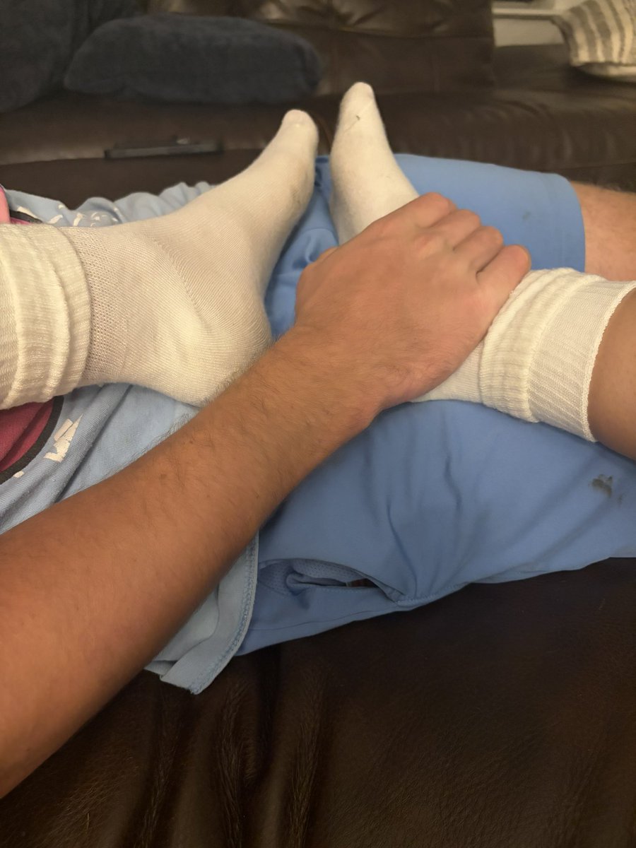 TheArchie55's tweet photo. He loves dirty socks in his lap #dirtysocks #sockfetish #socks #sweatysocks https://t.co/xgsAS6IxwL