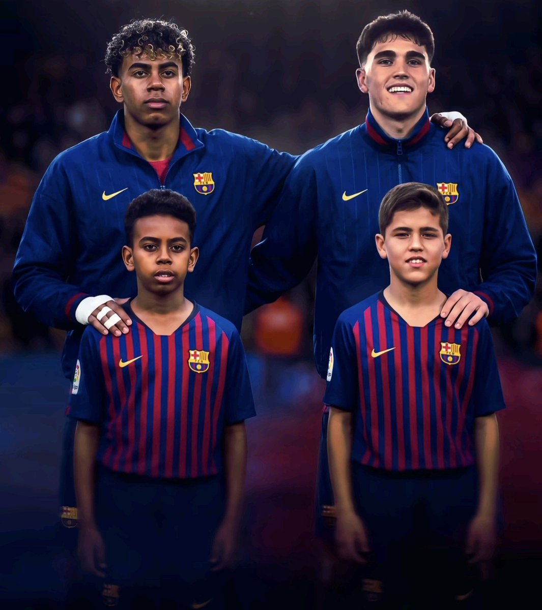 Nurapost's tweet photo. Made in La Masia. https://t.co/UyNxgLUPtU