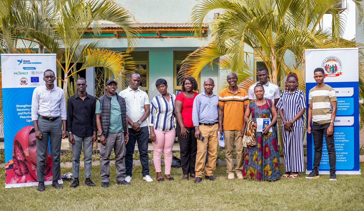 prospectini's tweet photo. The newly elected leadership of the Victims of Terrorism Association of Uganda (VoTAU) completed an Executive Capacity Building Workshop under the Tumaini (Hope) Project, enhancing their skills in governance, ethical communication, and strategic advocacy.

This workshop represents a key step toward consolidating VoTAU as a reputable national platform for victims and survivors of terrorism. It enables them to collectively advocate for their needs, support their recovery and resilience, and actively engage in peacebuilding and P/CVE initiatives in Uganda.

VoTAU was founded through the Peace Beyond Borders project, implementation by Prospect Initiative and @PoleInstitute in partnership with the @KofiAnnanFdn, funded by the @EU_Commission. 

#TumainiProject #PeaceBeyondBorders #VoTAU