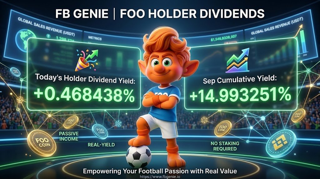 FBG2026's tweet photo. 🎉Today's Holder Dividend Yield: +0.468438%

📊Sep Cumulative Yield: +14.993251% https://t.co/te30aWGQkA