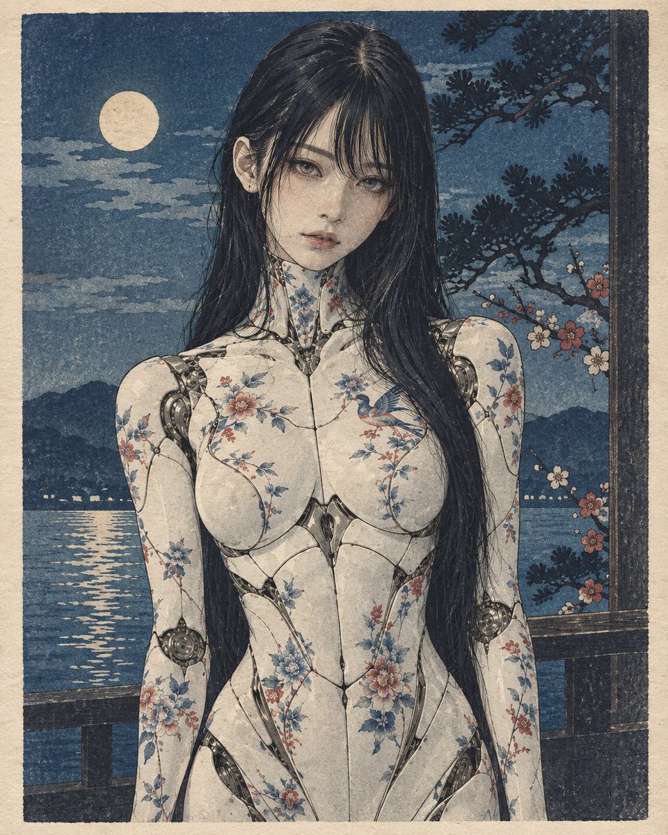 darkroomimage's tweet photo. 川瀬巴水的な明治の洋画の影響を受けた版画的な画風でというプロンプトにしたところ、そのまんまな画風でChatGPTさんが出力してきました.. https://t.co/vHenVhCMw7