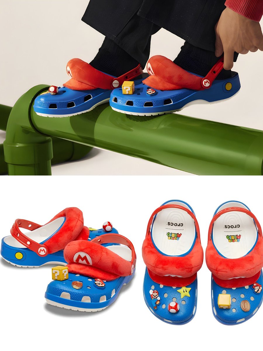 Oldschools_'s tweet photo. Sandal yg dipakai Oline (@M_OlineJKT48) : Crocs - Mario IAM Classic 🍄✨

Warna biru bold dengan detail topi merah Mario &amp; Makin gemes dipadu 6 Jibbitz™️ eksklusif. Playful, comfy, dan unmistakably Mario 💭🤍

📸: 𝙖𝙡𝙡𝙞𝙣𝙤𝙣𝙚 — 1103

#Os48 #OlineJKT48 https://t.co/y9yvsJJu1u