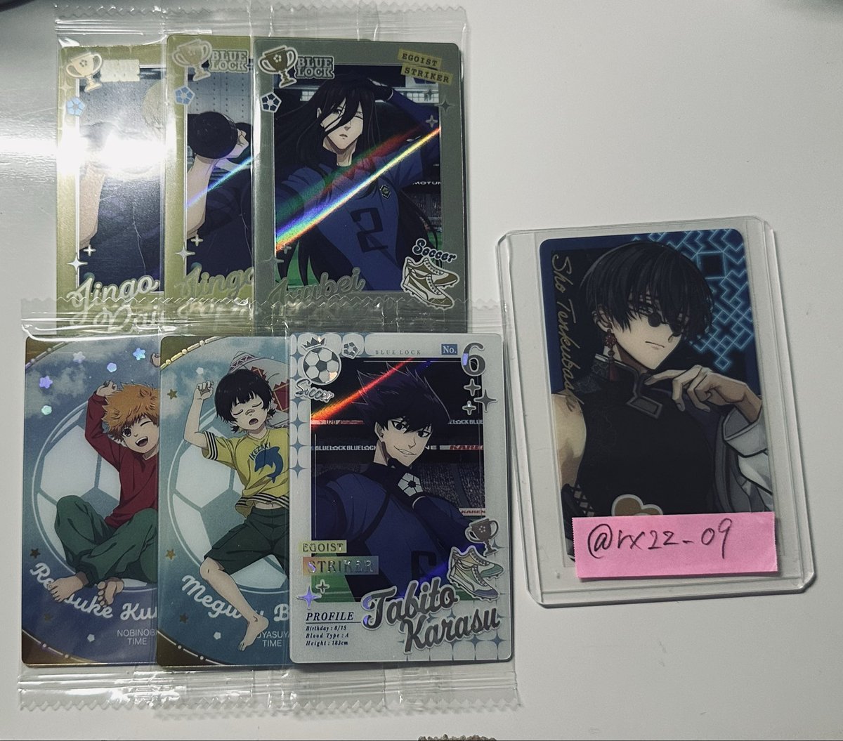 rx2z_o9's tweet photo. <交換>ブルーロックウエハース6

【譲】画像の物

【求】糸師凛(O)

纏めての方優先
郵送にて交換希望です。 https://t.co/X22SUPkUA9