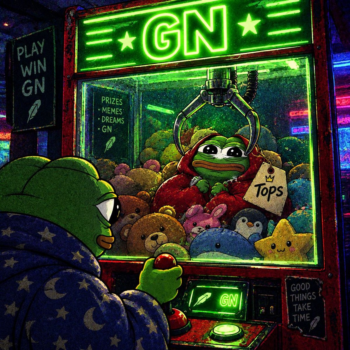 GudNightOnRH's tweet photo. the trenches are the claw, gn is the prize

gn - say it back https://t.co/eW9L2gYeeA