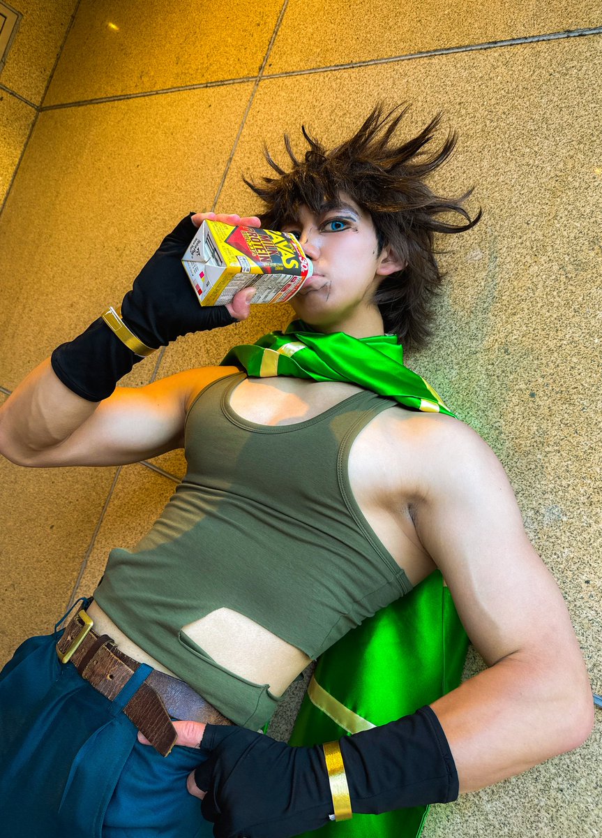 Koucha_cosplay's tweet photo. ⚠︎ cos 

───たんぱくを　" 呑み 溺れる"

　　→💪プロテイン　ザバス💪

#cosplayㅤㅤㅤㅤㅤㅤㅤ 
#コスプレ https://t.co/nXNHjYbSct