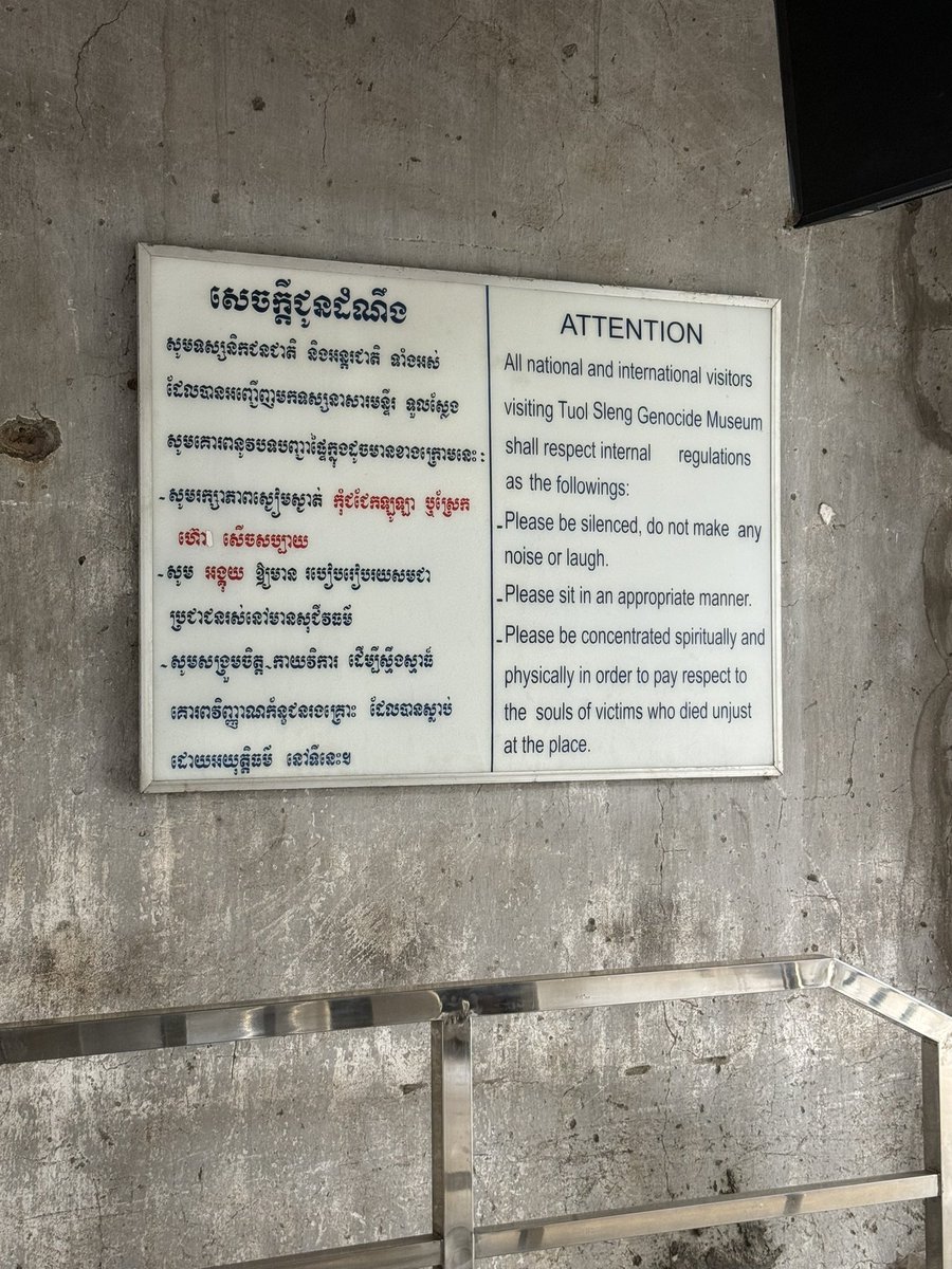 CTO3SW_USN's tweet photo. Visited the #tuolsleng genocide museum in #cambodia. This is a good reminder of why we don’t elect communists and socialists. https://t.co/NjKtbgVXI3