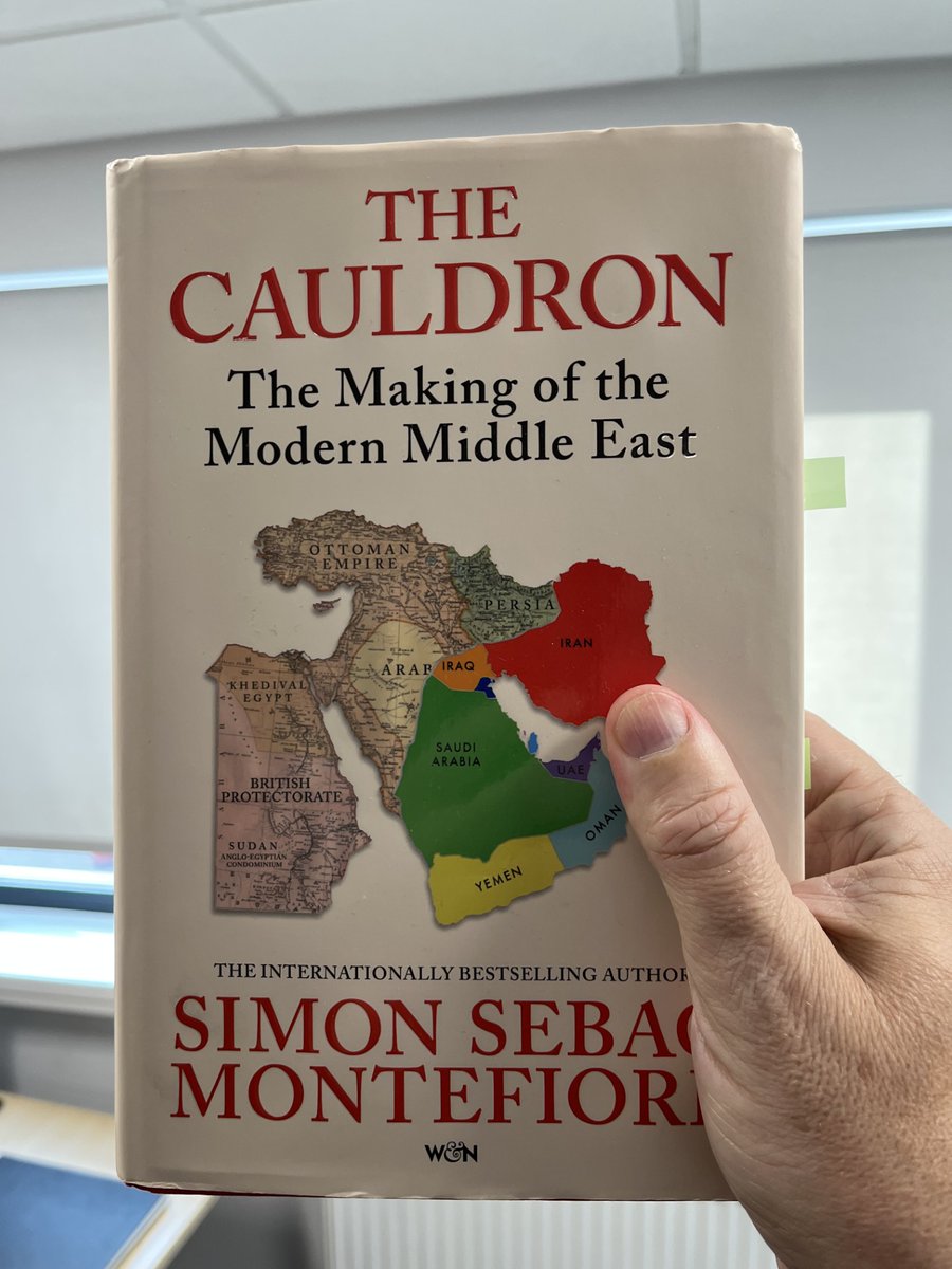 NicholasMorto11's tweet photo. Just finished!  What an incredible piece of work.  

A high-level synthesis of Middle Eastern history from 1900 to the present, "The Cauldron" demonstrates how a myriad of interactions between different factions, ideologies, and communities moulded the...  
@simonmontefiore https://t.co/UkVsfED05E
