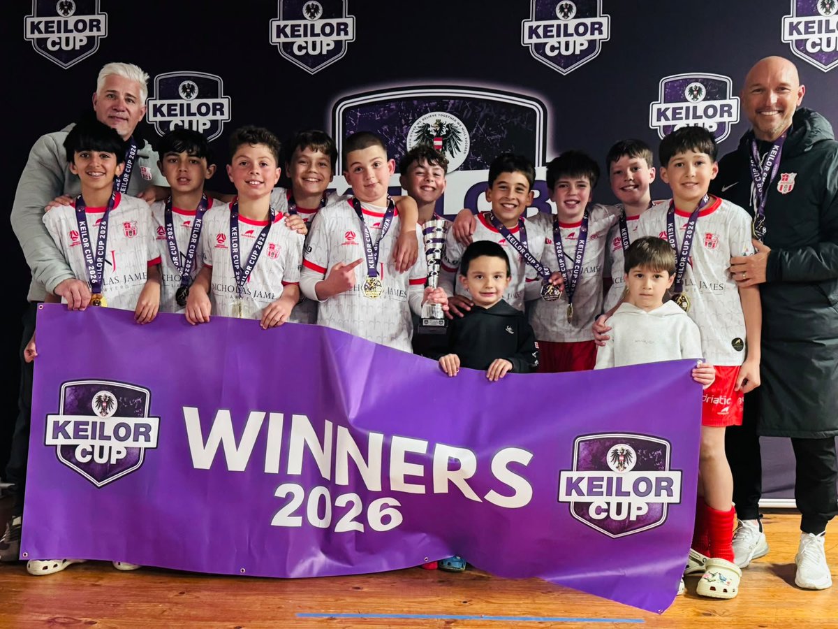 EssendonRoyals's tweet photo. Huge congratulations to our U11 Boys on winning the U11 Keilor Cup over the long weekend! 🏆❤️🤍

Well done boys, coaches and everyone involved! 👏⚽️🏆 https://t.co/FDf2fqdnIi