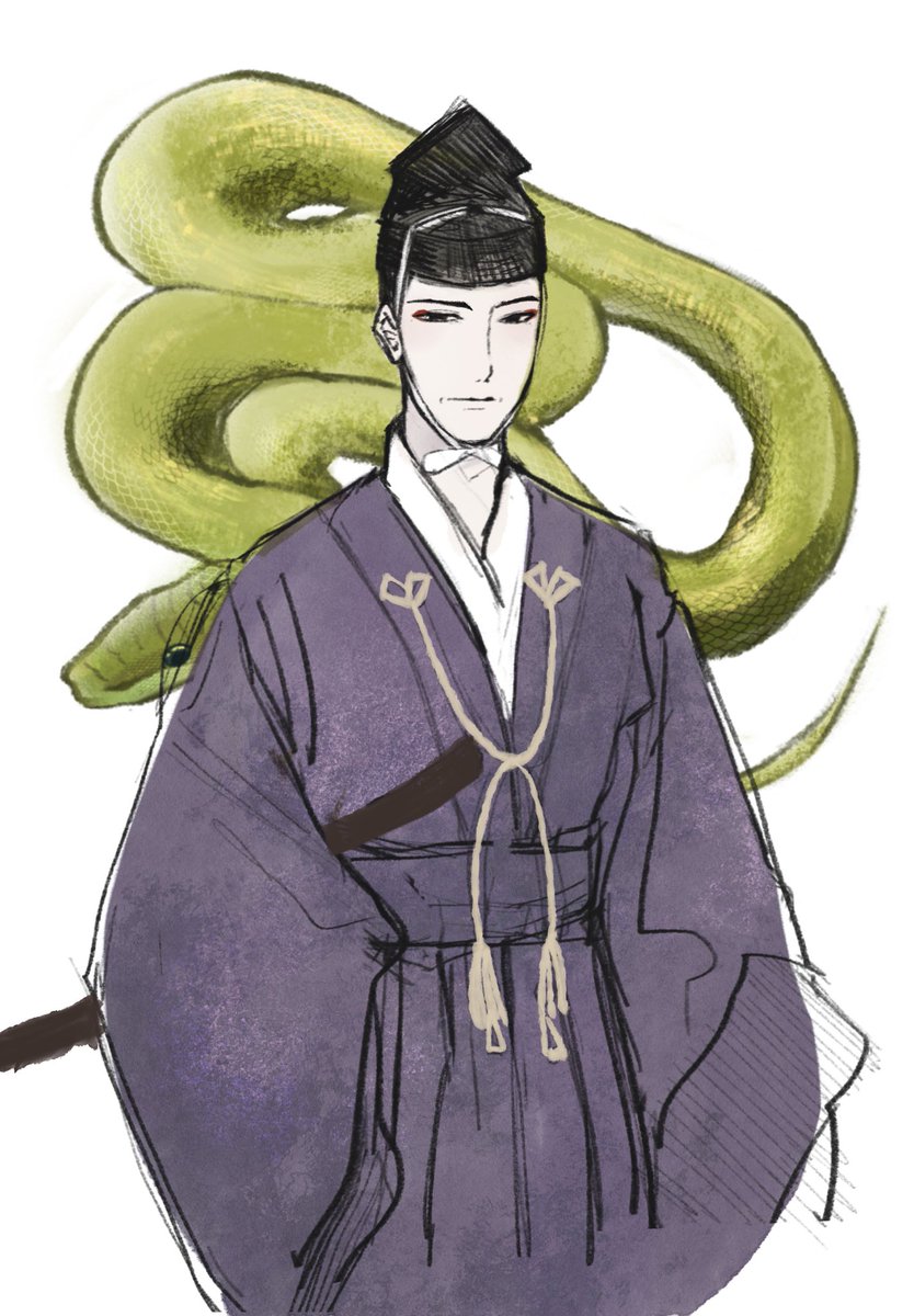 Escraneping's tweet photo. 惟任日向守殿。途中　#創作戦国 https://t.co/NYj2NuHshj
