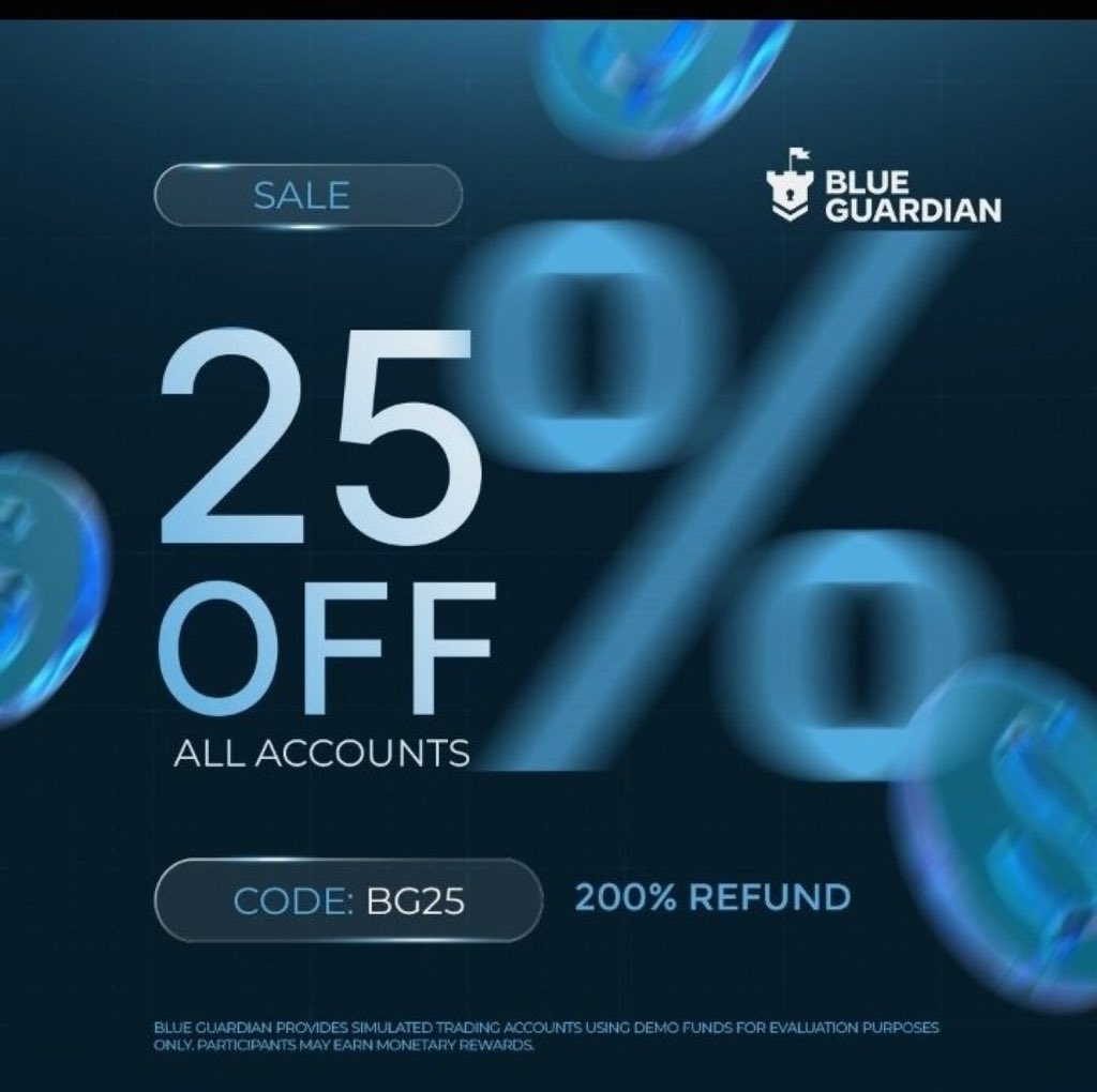 ArjayRayy's tweet photo. 1 - Step or 2 - Step?📊
@BlueGuardiancom 

🔹 1-Step: One phase, one target, one pass.
🔹 2-Step: Two phases with more flexibility and breathing room

💰 $35M+ paid out
👥 100K+ traders
🌍 170+ countries
⚡ 1-hour average payout processing

🔥 25% OFF  Code: ArjayRay 

https://t.co/RzF1H68Znt