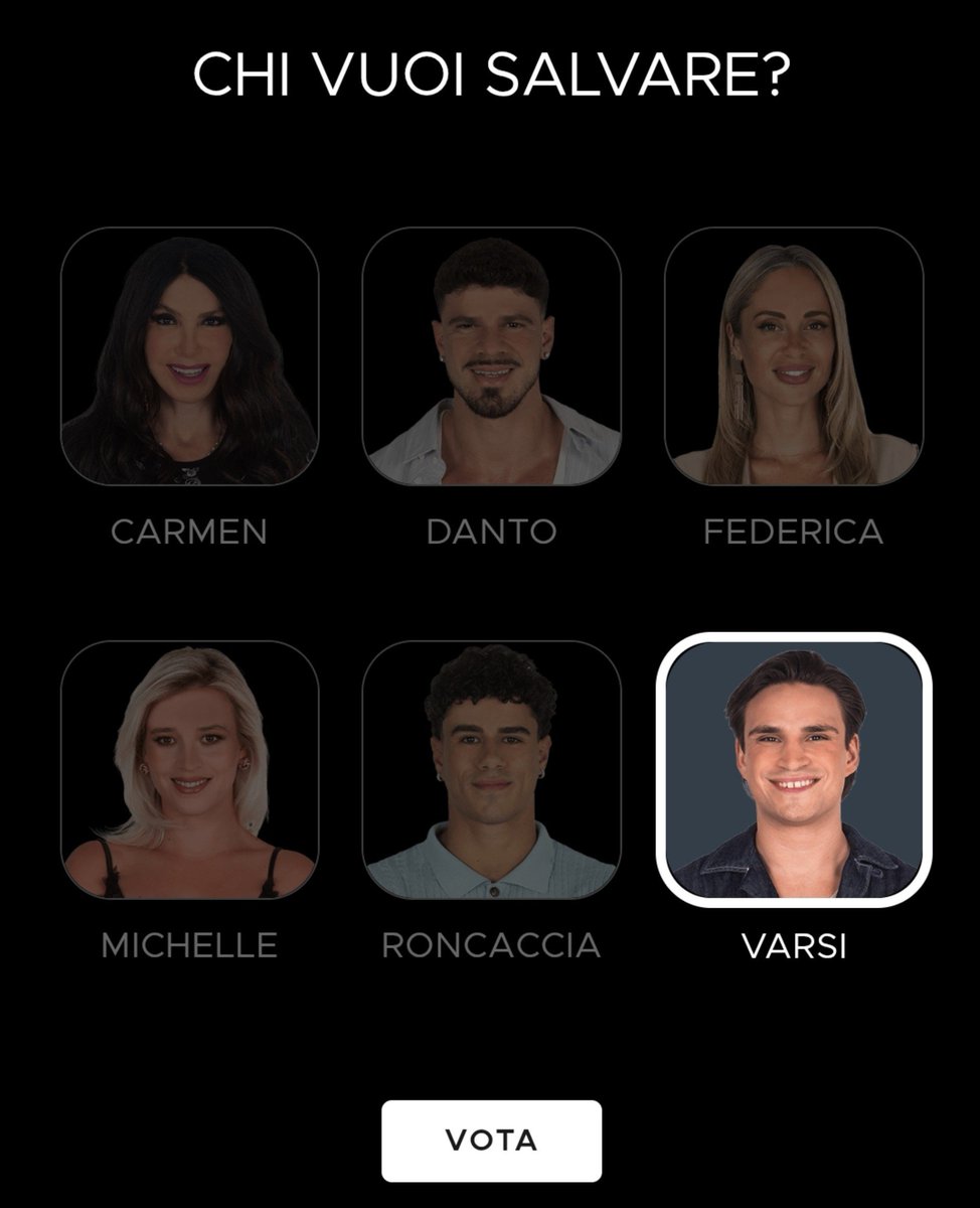 LGrullita's tweet photo. Senza SE  e senza MA ! Chi vuoi salvare? Varsi! Sempre e comunque #gfvip https://t.co/8RYVL6faon