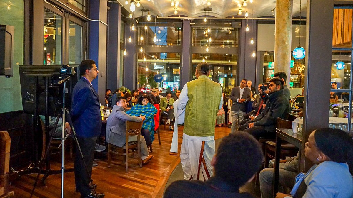 naveenadasa's tweet photo. Earlier last week, @IndiasporaForum , @ironladyfdn , and the World Food Movement @WFMNJorg co-hosted “The No One Hungry Project.” at Paisley restaurant in New York on September 23.

It was my privilege to speak about the World Food Movement’s work to address food insecurity in the U.S., particularly among community college students, and our aim to provide a cumulative 1 million meals by 2030.

Grateful to all our supporters and well-wishers who joined us. Together, we can ensure that no one goes hungry!

#worldfoodmovement #thenoonehungryproject #wfmnj #wfmamerica #foodinsecurity