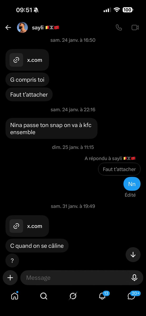 gare2roubaix's tweet photo. J’en profite pr ajouter que ce mec dans le game des mecs cringe il en tient une bonne mmdmrrr j’vous laisse regarder (heureuse psk le kfc aurait été pr moi si j’avais répondu c un gros forceur) https://t.co/iGGiAgF0qr
