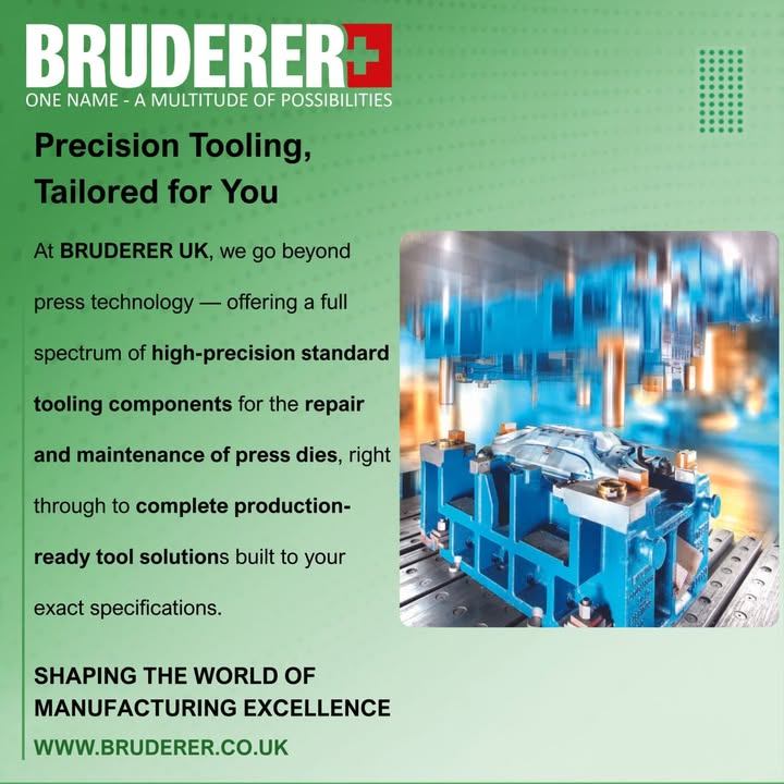 BrudererUK's tweet photo. 🔧 Precision Tooling, Tailored to You

BRUDERER UK goes beyond press technology — full-spectrum precision tooling from standard components to bespoke, production-ready solutions.

Maintaining existing tooling or starting from scratch

#BRUDERER #ToolingSolutions #ukmfg https://t.co/8d39LQukFc