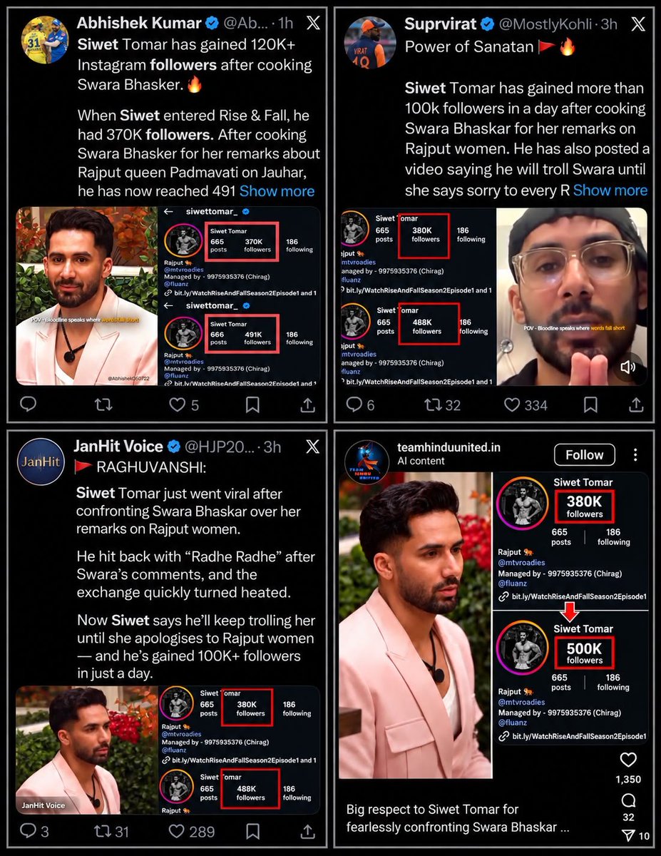 AayanA8480's tweet photo. Public statements can change, but viewers remember what was said before the show. Siwet, your changing position has sparked questions about what you actually stand for.
#WeSupportShehzadRNF2 https://t.co/qCwxHqx7MZ