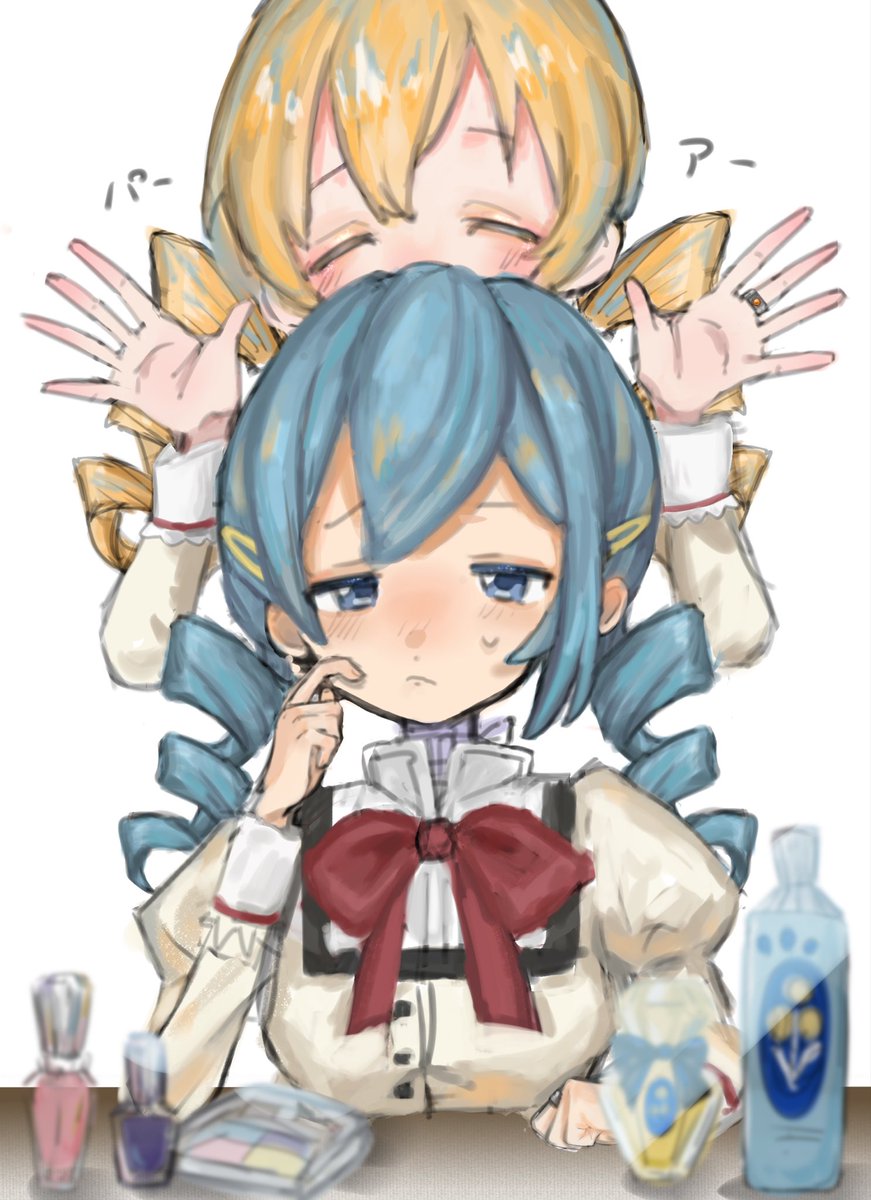 eVKDLa7SiN47489's tweet photo. ＃まどマギ ＃美樹さやか ＃巴マミ 
おそろの髪型💇‍♀️ https://t.co/9bYoJxQUpQ