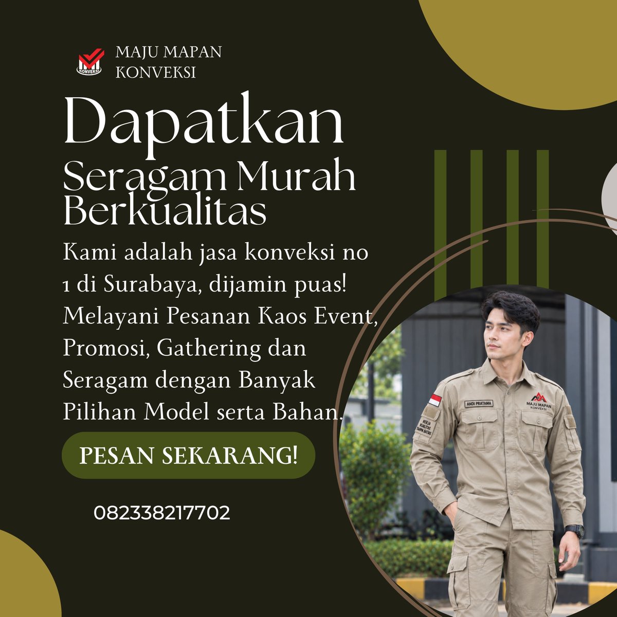 konveksikerja's tweet photo. Harga Spesial   Konveksi Custom Seragam Kerja di Kabupaten Teluk Bintuni HP/WA 0823-3821-7702

konveksi midi dress,   konveksi maxi dress, konveksi bodycon dress, konveksi a-line dress, konveksi   slip dress

#mididress #maxidress   #bodycondress #alinedress #slipdress https://t.co/kqnMzBlxVe