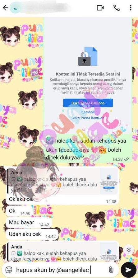 thmnul's tweet photo. open jasa balikin dan pulihkan akun

❗️jasa pemulihan akun, hapus akun, hack akun, sadap wa, lacak lokasi orang, lacak hp hilang by no hp atau imei

❗️Instagram, tiktok, facebook, line, email, twitter, telegram, youtube, dll

order melalui wa di bio aku❗️ https://t.co/3ZXTYPtbf6