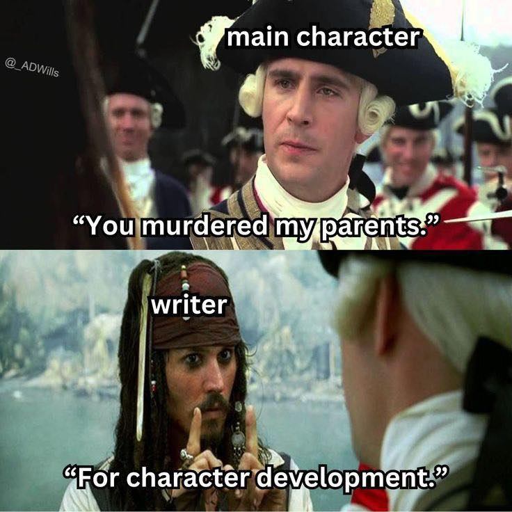 Writers_Write's tweet photo. I had my reasons #writingmemes #fictionalcharacters #characterdevelopment https://t.co/atwP4IgdqV