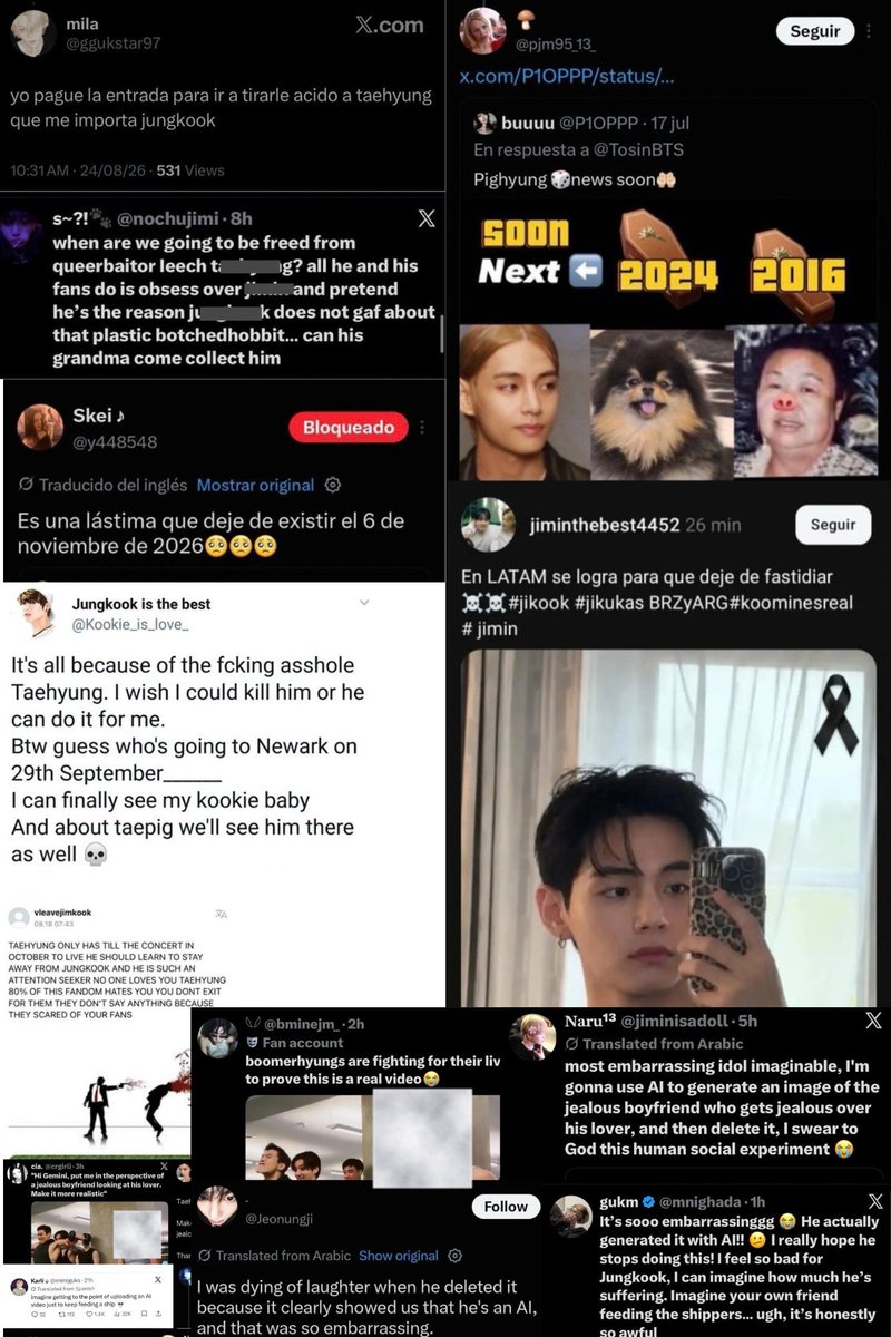spotifyforV's tweet photo. We expect HYBE and BIGHIT MUSIC to take credible threats seriously and ensure that appropriate security measures are in place to protect Taehyung.
@HYBEOFFICIALtwt @BIGHIT_MUSIC 

PROTECT TAEHYUNG
PROTECT YOUR ARTIST
BIGHIT AND HYBE TAKE ACTION
#ProtectTaehyung https://t.co/SnKzbpvHBb