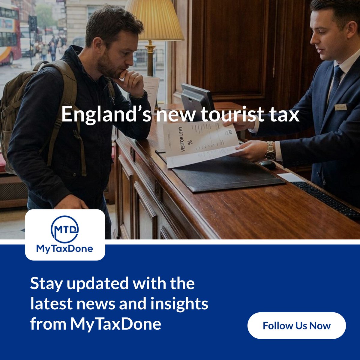 mytaxdone's tweet photo. Mayors in England can impose a tourist tax on overnight stays, based on visitor spending. How will this impact tourism? Share your thoughts below! 🏨
Read the full article here: https://t.co/jnWhbGogH1 https://t.co/azTYF8NGKq