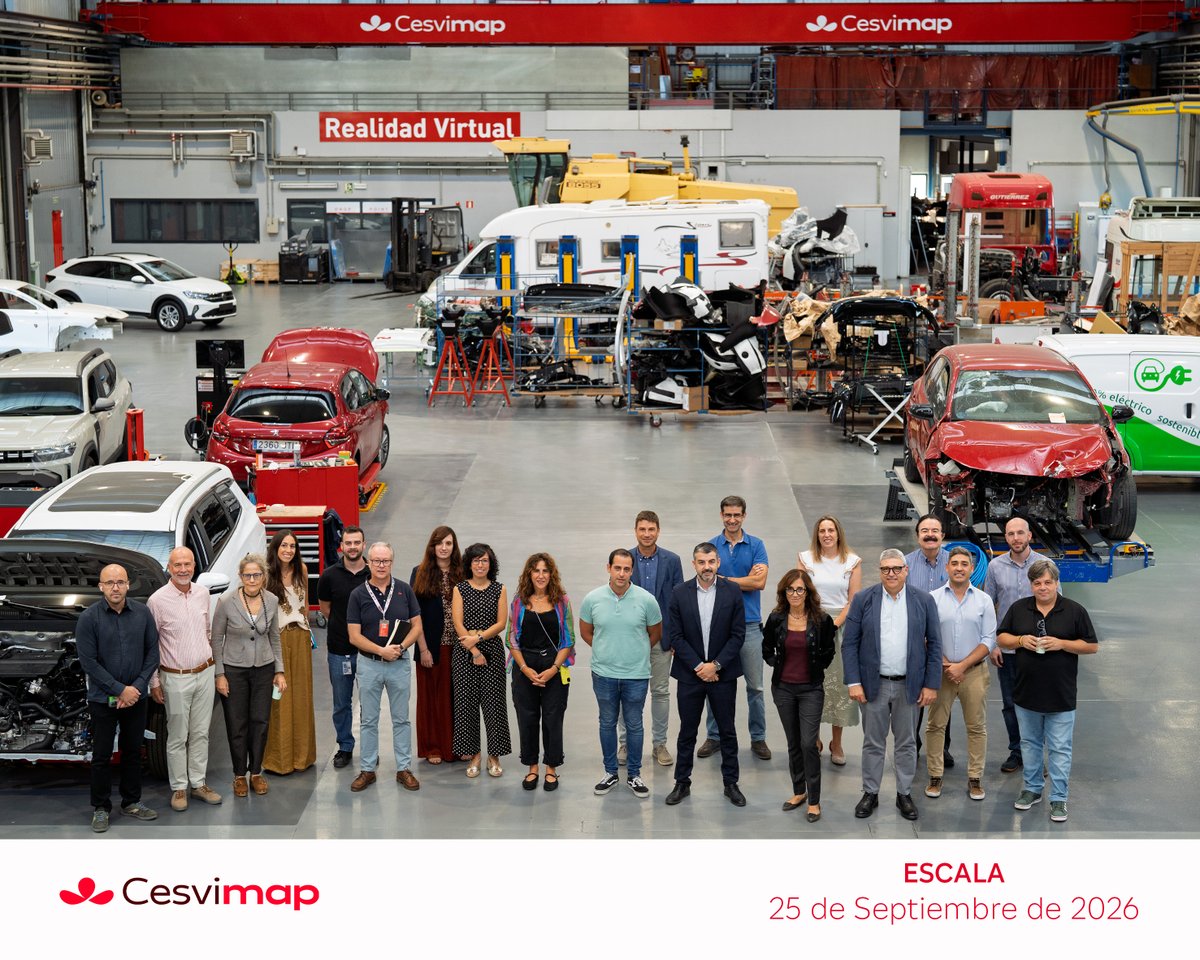 empresasjcyl's tweet photo. Nuevo encuentro de la comunidad de #innovación ESCALA en las instalaciones de @CESVIMAP, el centro de I+D de #MAPFRE. Hablamos de retos de #movilidad, de #seguridadvial, del vehículo autónomo,… y buscamos conexiones de valor para resolverlos.
#INCIBE, #NextGenerationEU https://t.co/0PeCxxtDw3