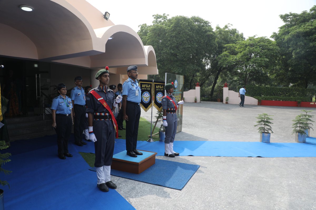 afgjisp's tweet photo. AFGJI celebrated its 41st Raising Day - ATMAN: The Pure You on 23 Sep 26 at Air Force Auditorium.
Graced by Air Marshal S Sivakumar, VSM, AOA, IAF as the Chief Guest.
From Ekyataan to Parinman, students showcased talent, inclusivity & self-discovery.
#AFGJI #41stRaisingDay #ATMAN https://t.co/4bj0ft3A1P