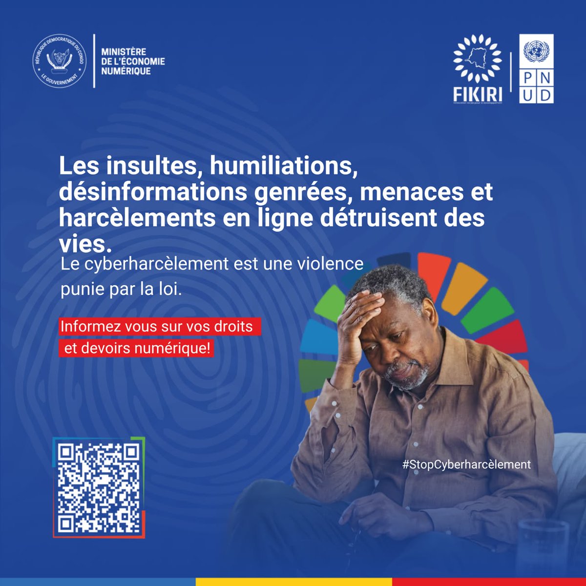 okandapierre1's tweet photo. Les insultes, humiliations, menaces, harcèlements et certaines formes de désinformation visant une personne peuvent avoir de graves conséquences. Derrière un écran, la violence reste une violence. Le cyberharcèlement peut engager la responsabilité de son auteur et doit être pris https://t.co/2sWl4bIoSp