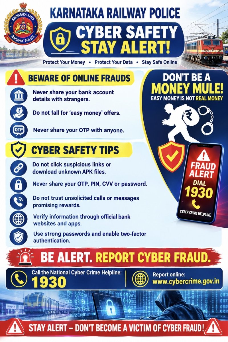 KARailwayPolice's tweet photo. @DgpKarnataka @rpfswr @CPBlr @CPMysuru https://t.co/KGyIMxD3X9