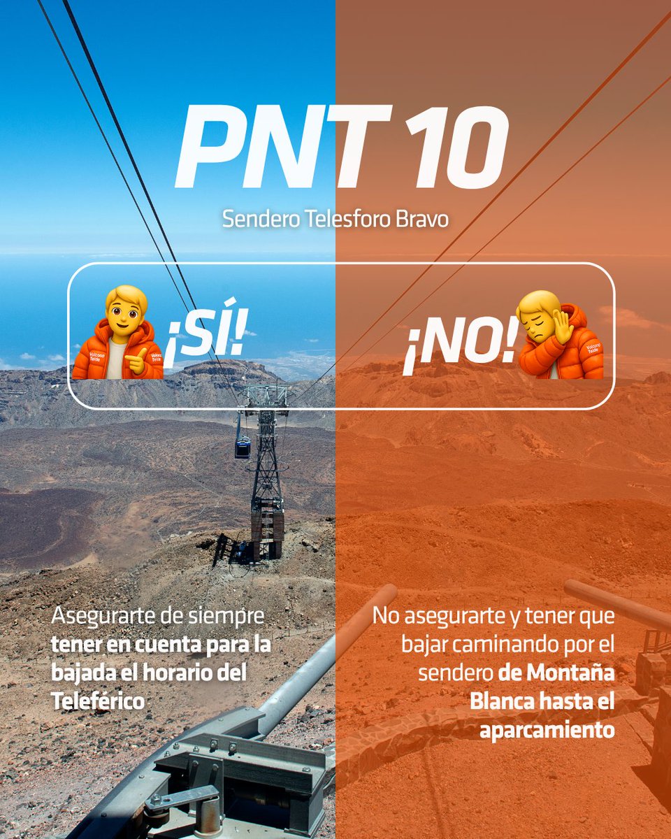 VolcanoTeide's tweet photo. ¿Quieres subir a la cima del Teide? 🗻

Evita líos con permisos y horarios: reserva en una sola actividad teleférico, subida al pico con guía y permisos. 🧡

#teidelover #volcanoteide https://t.co/rwxksKItBX