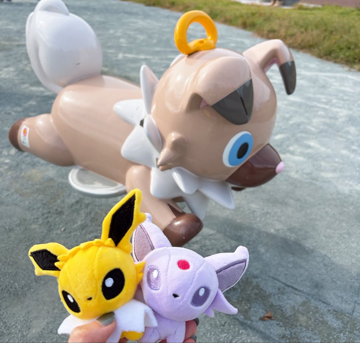 scrap_000's tweet photo. イシツブテ公園に行って、ポケふたもチェック🛝
日曜日だったからお子様たくさんで、不審者になる前にサクッと写真撮って帰ってきた📸 https://t.co/YEPpKCXrdK