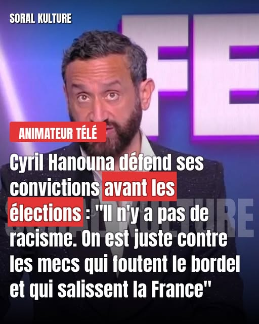 PhilsudOuest's tweet photo. 🤔Hanouna, animateur qui pèse sur des millions de téléspectateurs, avait tout à perdre à sortir cette phrase avant une élection. Il l'a dite quand même.
Un homme qui n'a rien à cacher n'a pas besoin de nuancer. Lui, il tranche https://t.co/TlGvVi0PCF