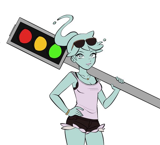 Trafficlight_k's tweet photo. POLLY WITH A TRAFFICLIGHT FROM THE #MONSTERPROM SERIES DONE BY THE STUNNING @occultMutineer!!! THANK YOU! https://t.co/a4Khx2lNQZ