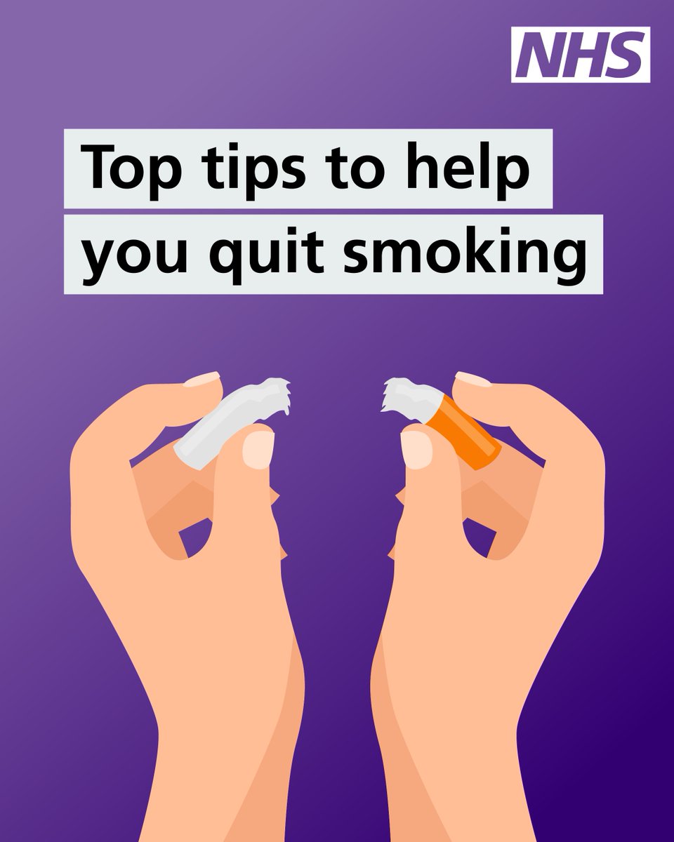 NHSuk's tweet photo. #Stoptober is nearly here!

October is the month when thousands of people decide to quit smoking and kick the habit for good!

Here are 5 tips to get you ready to ditch the cigs.

➡️ https://t.co/BxHnpmWaAk https://t.co/c8AlNVhIFP