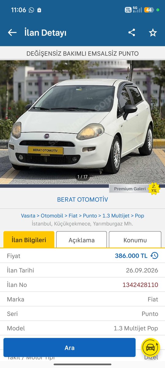 ede_sn's tweet photo. Fiat Punto ile Audi S3 arasında kaldım hangisini almak mantıklı https://t.co/d3GaiPvihQ
