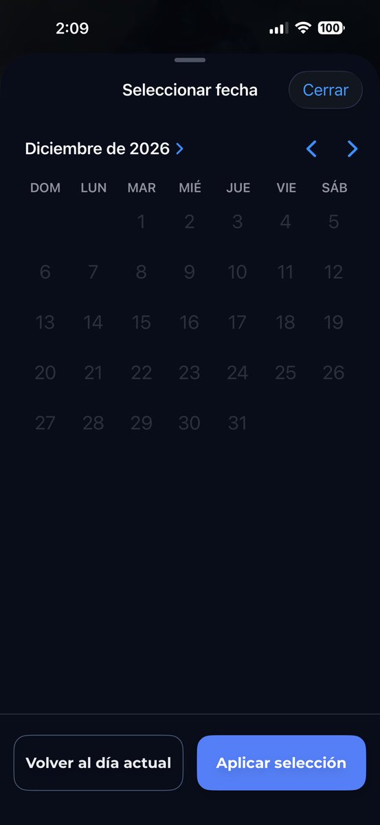 ctmplpe's tweet photo. @RaWr_waffle a mi no me deja, me dice que no hay funciones para el día de hoy y no me deja seleccionar la fecha, error de la app https://t.co/zmJyXpUh2n