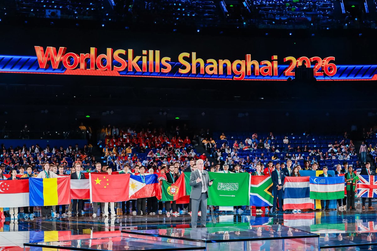 AmbWuPeng's tweet photo. Congratulations to #SA competitor Matthew Bowen on winning the silver medal in Aircraft Maintenance at #WorldSkillsShanghai2026! Your precision, expertise & team spirit set you apart from the world’s best. China remains committed to promoting skills cooperation with SA and global skills development. @HigherEduGovZA  @SABCNews