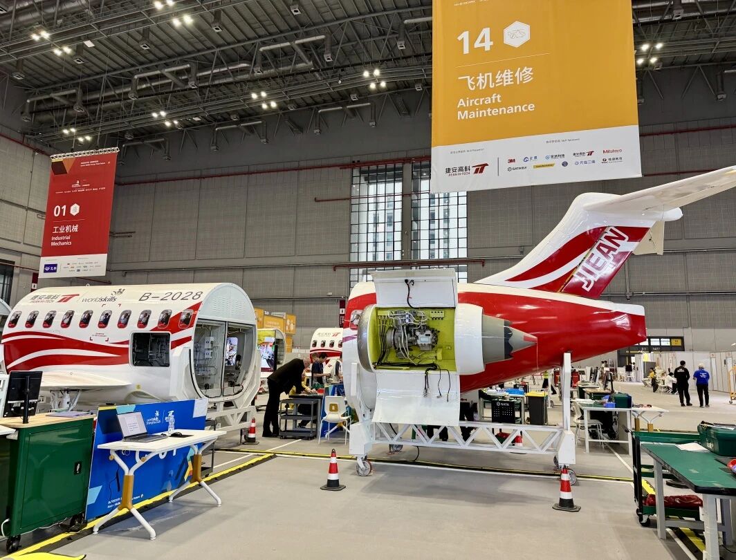 AmbWuPeng's tweet photo. Congratulations to #SA competitor Matthew Bowen on winning the silver medal in Aircraft Maintenance at #WorldSkillsShanghai2026! Your precision, expertise & team spirit set you apart from the world’s best. China remains committed to promoting skills cooperation with SA and global skills development. @HigherEduGovZA  @SABCNews